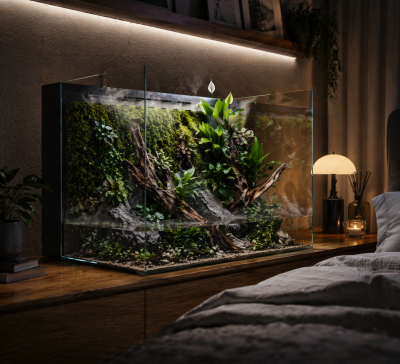 DECONATURE Cascade 60S Аквариум с интегрированной фитостеной (W60хD45х45H)